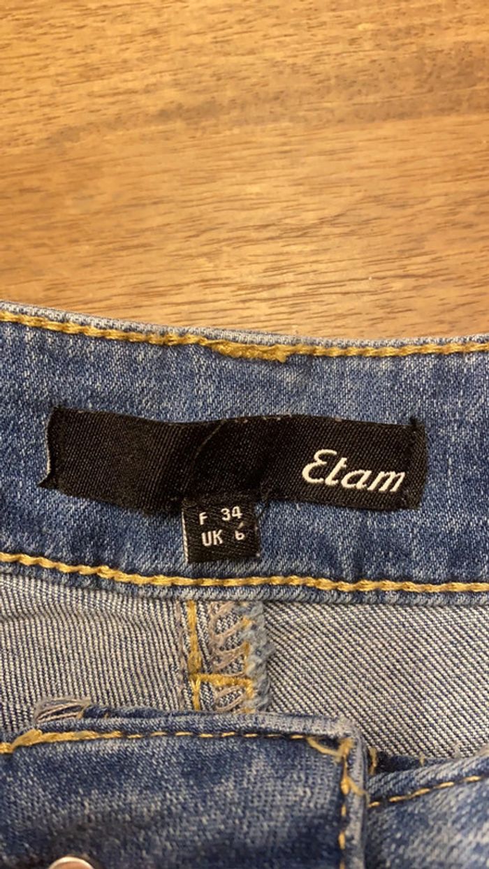 Short en jeans Etam taille 34 - photo numéro 2
