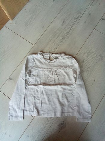 Très jolie blouse blanche hiver fille 5 ans