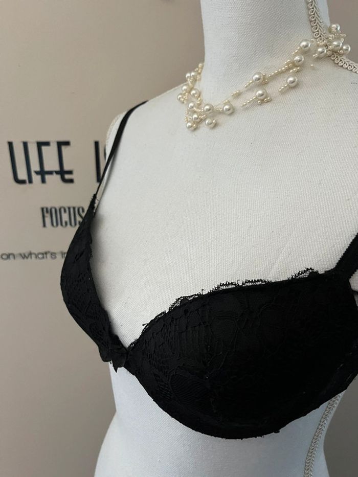Lingerie dentelle noire taille 36 bonnet A - photo numéro 6