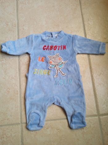 Pyjama bleu 1 mois