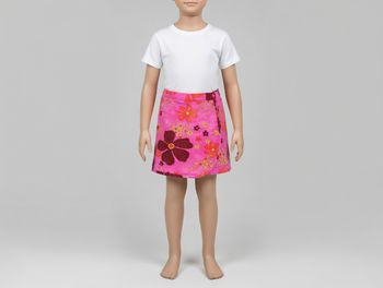 Jupe short imprimée rose 12 ans