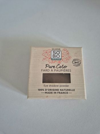 Fard à paupière Pure color so bio éthique  brun solaire