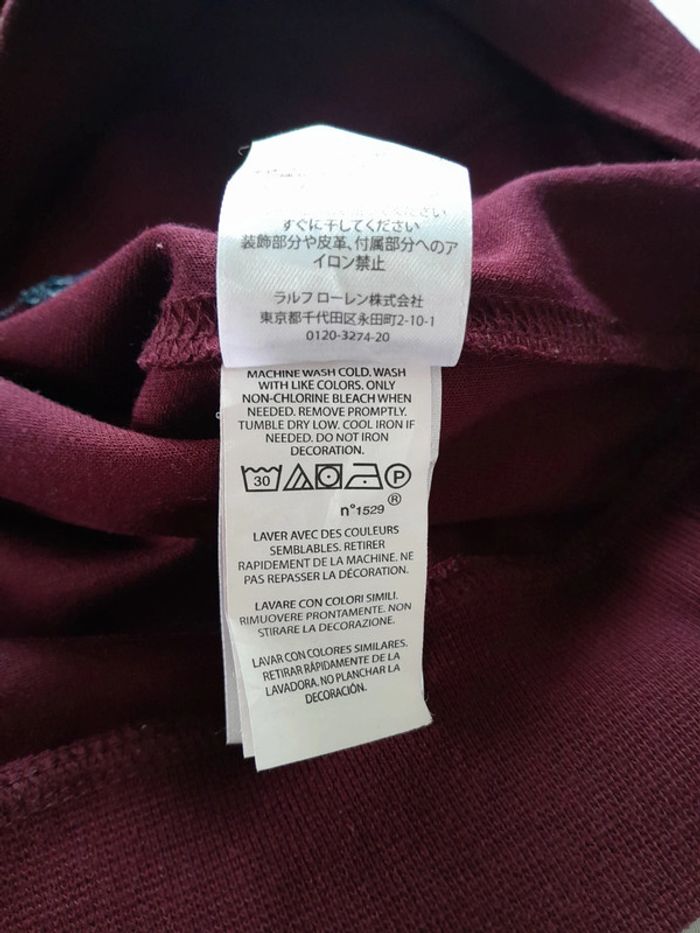 Sweat capuche polo ralph lauren brodé Pink pony xl - photo numéro 7