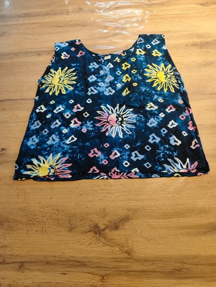 Ensemble bleu bohème été - Jupe et top - photo numéro 7