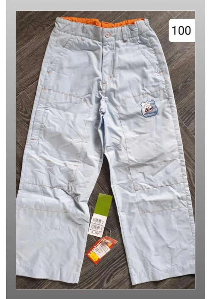pantalon bleu ciel garçon 6 ans Sarabanda