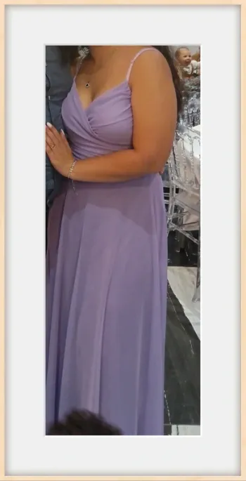 Robe violette à dentelles bretelles réglables Taille unique