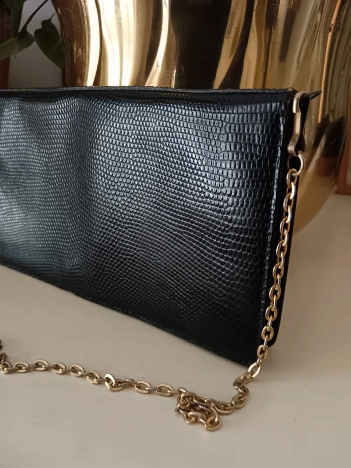 Sac pochette chaîne Lancel vintage - photo numéro 2