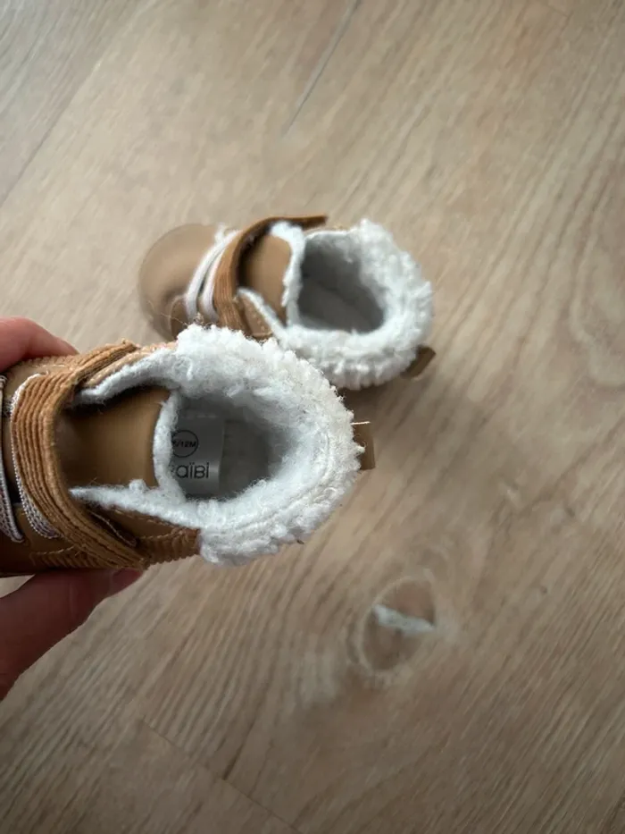 Chaussons chaussures fourrees bébé obaibi - photo numéro 3