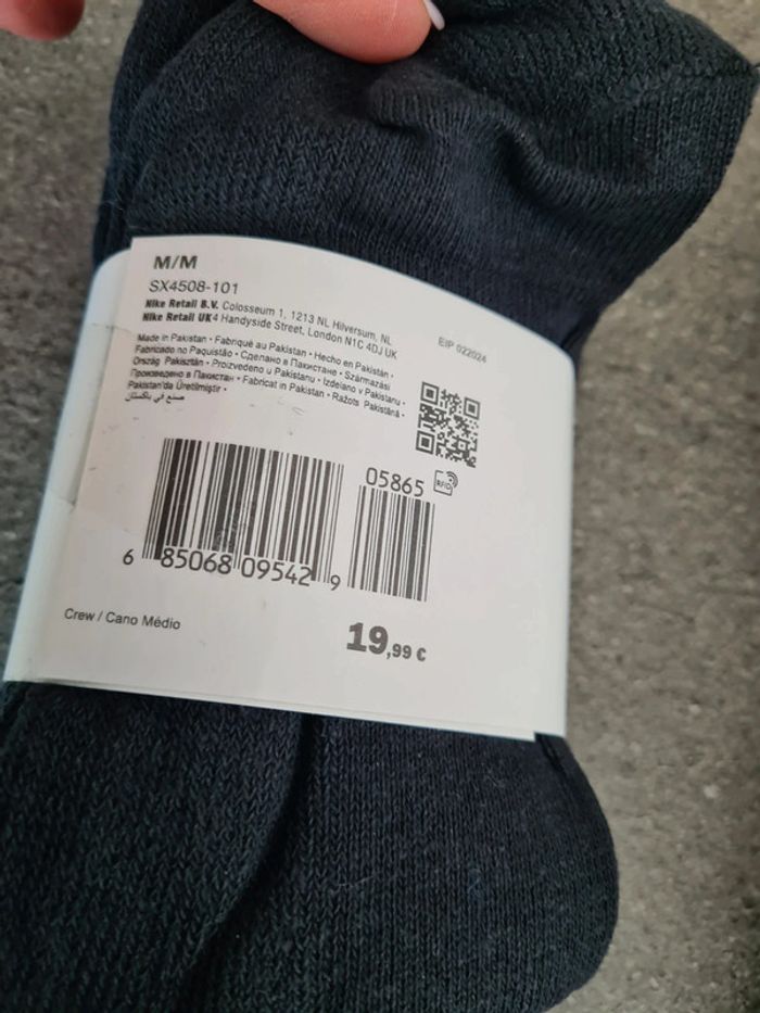 2 paquets de 3 paires de chaussettes nike - photo numéro 4