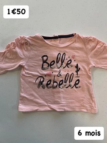 T-shirt 🎀 6 mois 🎀 Sans marque