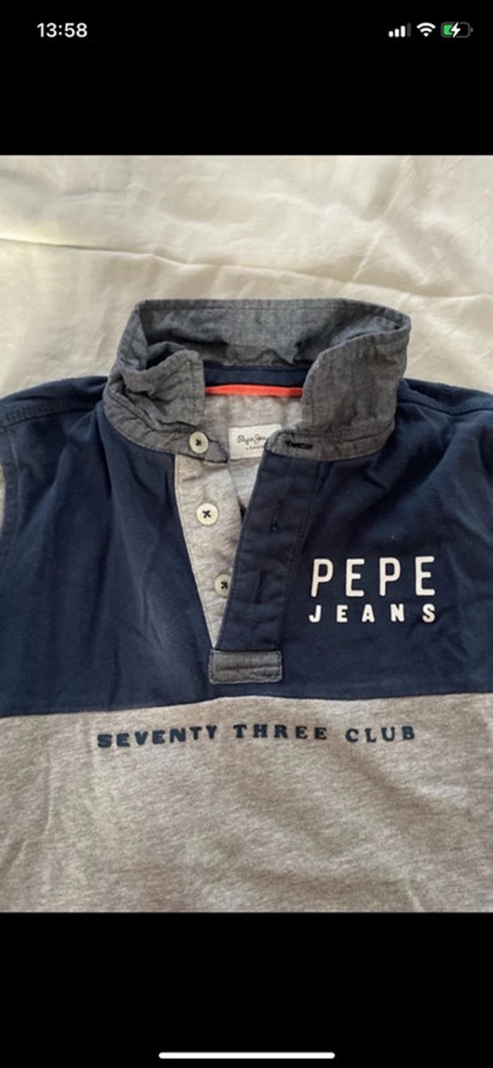 Polo manche longue 6 ans pépé jeans - photo numéro 4