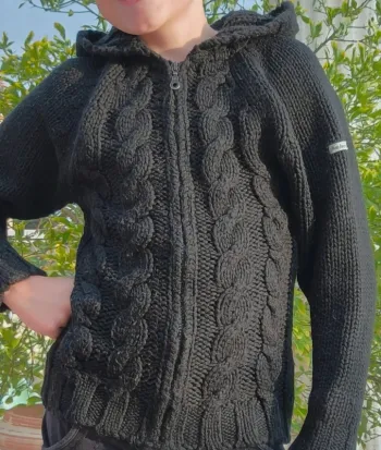 Gilet zip Torsades