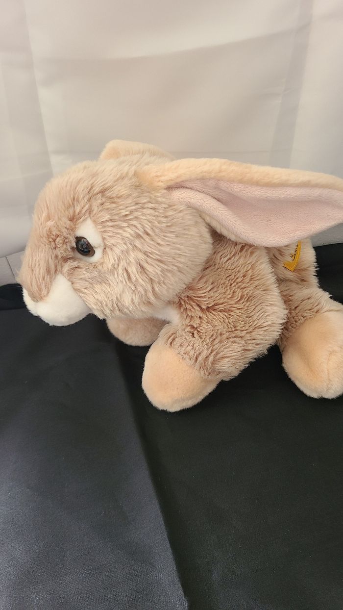 Peluche marionnette Lapin The Puppet Compagny blanc beige - photo numéro 8