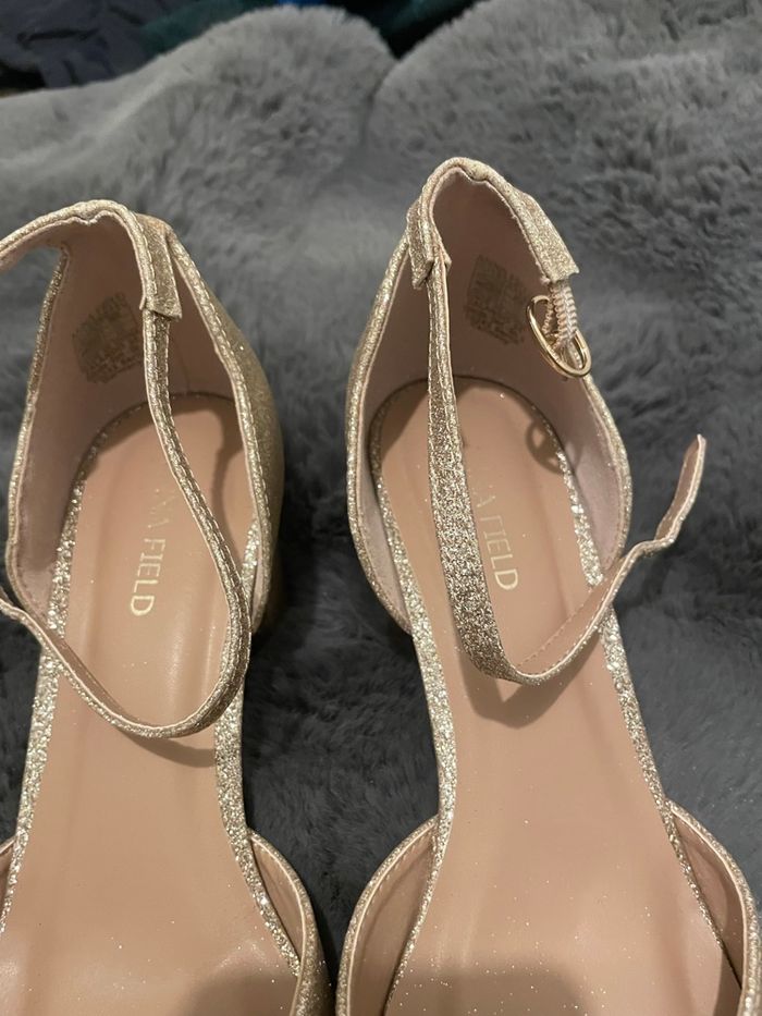 Escarpins à paillette doré Anna field taille 38 - photo numéro 2