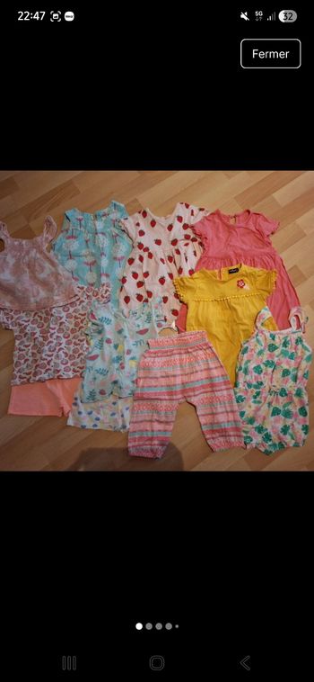 Lot Été fille 12 mois 