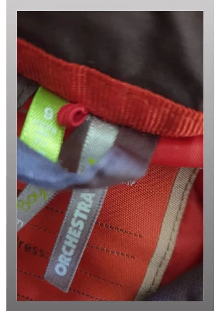 manteau garçon marron/rouge Orchestra 9 mois - photo numéro 2