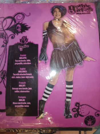 Costume t.6 ans jupe haut chaussette collier neuf
