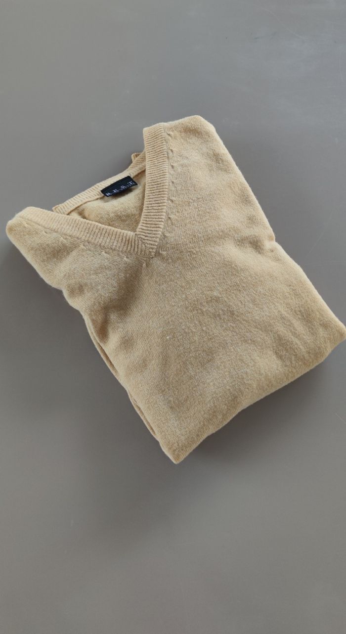 Pull homme La Redoute XL – 100 % laine – Jaune moutarde – Très bon état - photo numéro 3