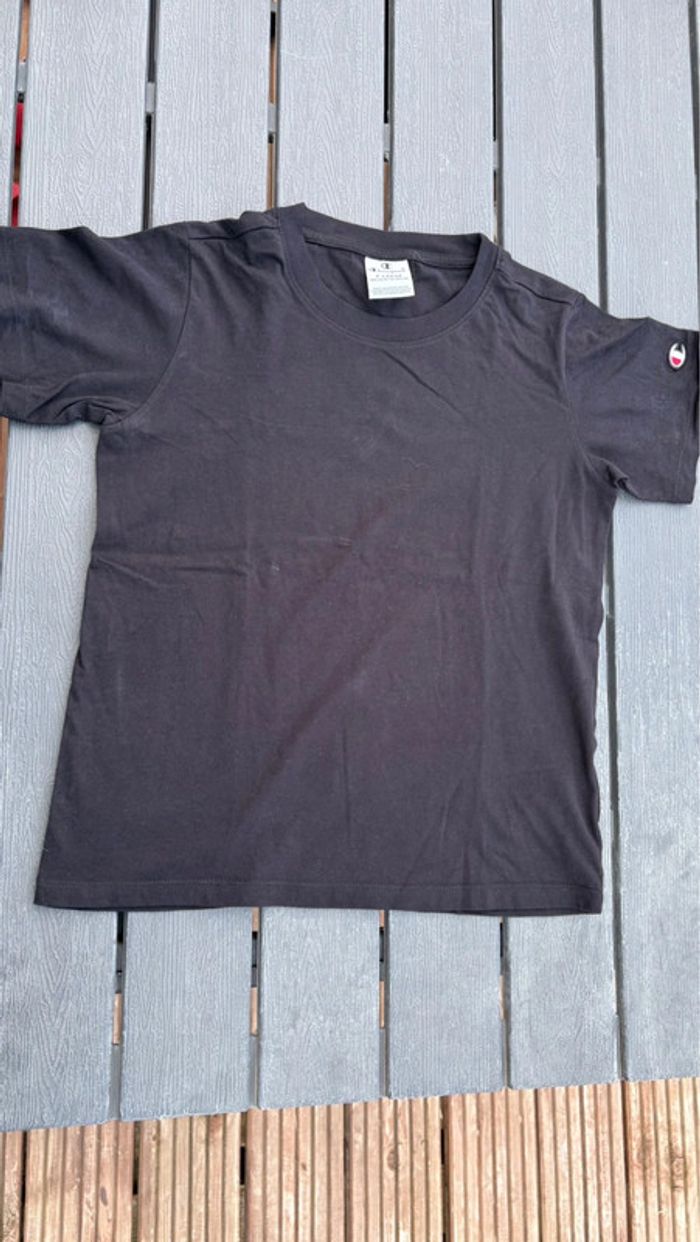 T shirt manches courtes noir champion fille taille 13/14 ans - photo numéro 2