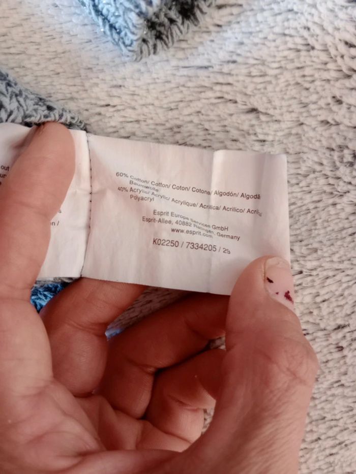 Pull fille 12 13 ans gris chiné avec fil métallisé c 15 - photo numéro 6