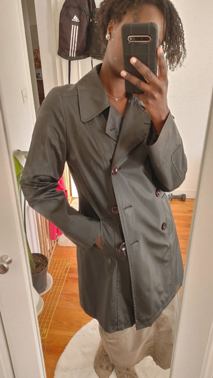 Manteau trench imperméable taille 38 40 M - photo numéro 4