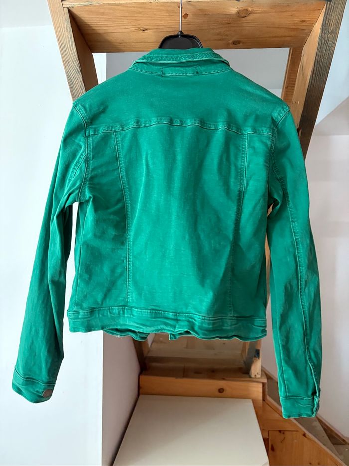 Veste en jean verte - photo numéro 7