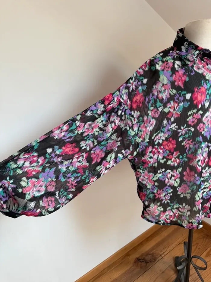 Superbe chemise blouse fluide fleurie neuve ample Molly Bracken 🌸 XL 42 44 - photo numéro 5