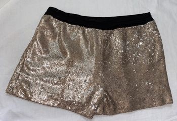 short en sequins Zara doré taille Xs