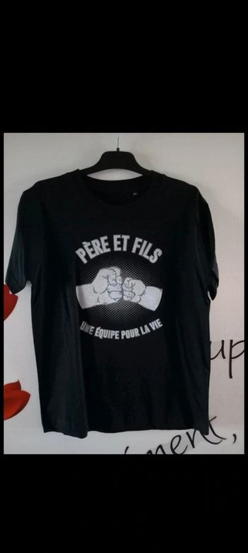 Tee shirt 10 ans père et fils