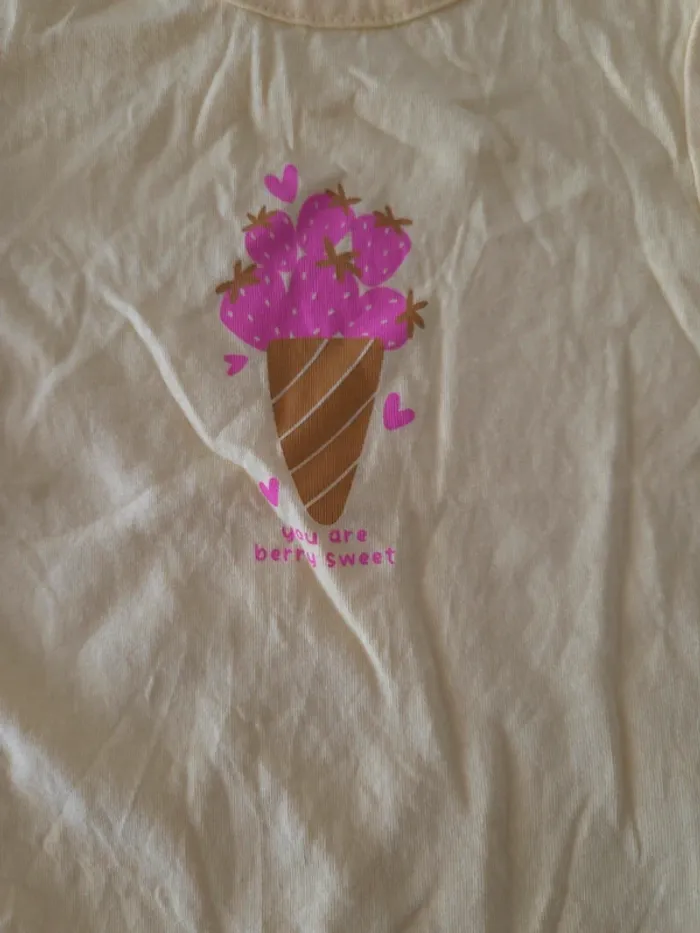 Tshirt glace jaune 12 mois - photo numéro 2