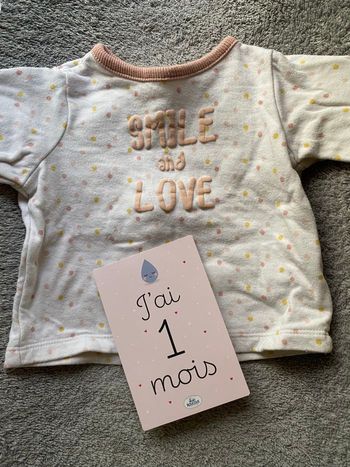 Lot pull/manches longues taille 1 mois