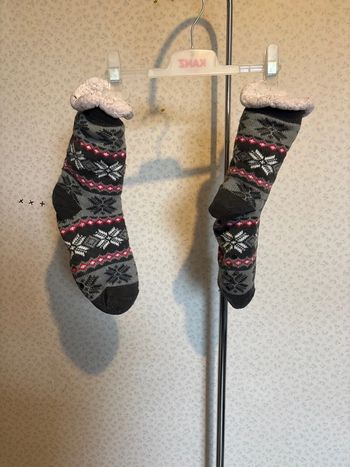 Chaussette anti dérapante fouree taille unique