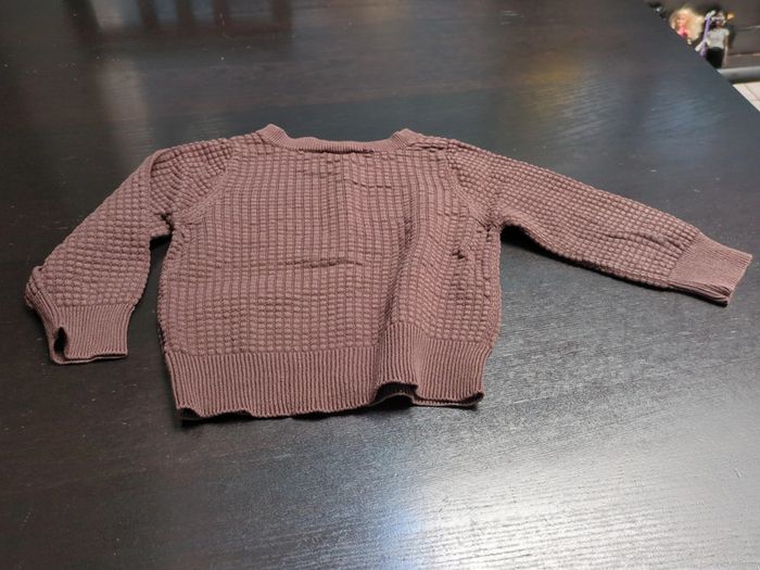 Gilet maille marron Jacadi 6 ans - photo numéro 4