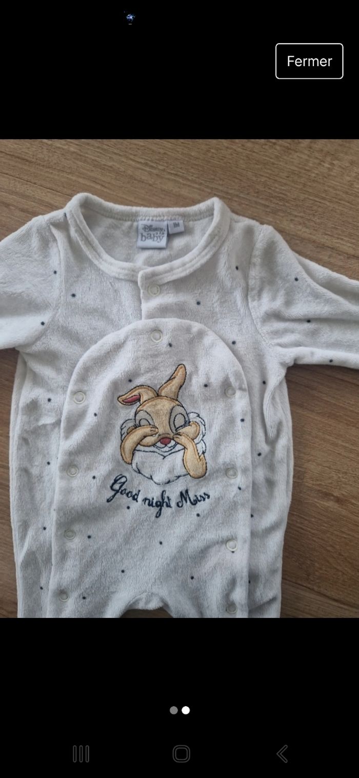 Pyjama Disney 1 mois - photo numéro 2