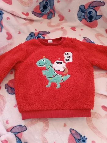 Pull père noël tex taille 9M