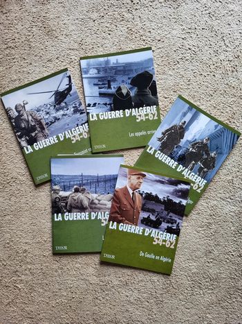 Lot 5 livres Trésor du Patrimoine – La Guerre d’Algérie 54-62 Vol. 1 à 5