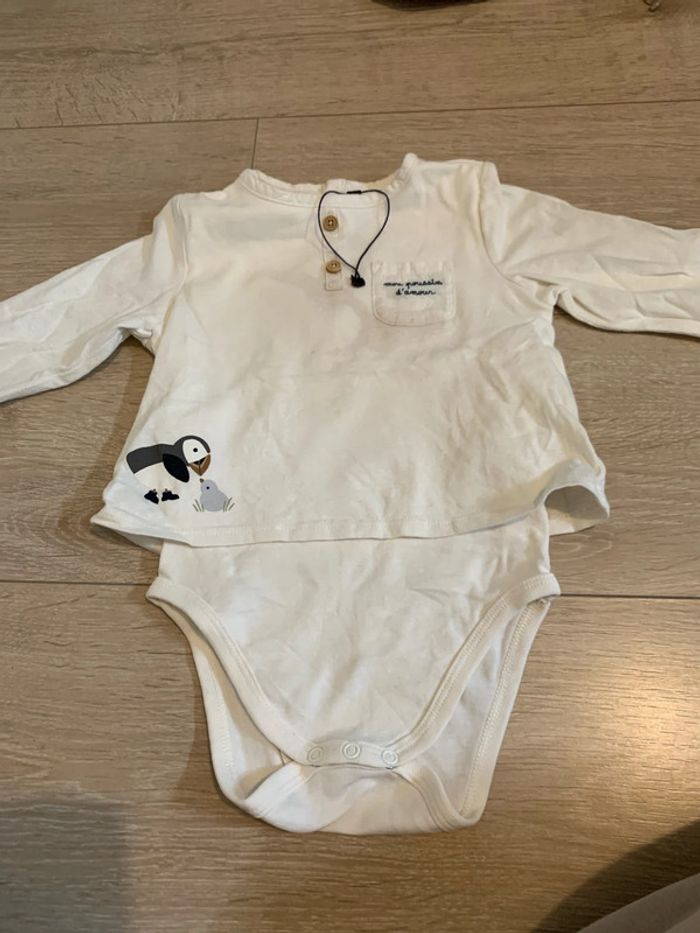 Body + haut manches longues Serjent Major en 36mois