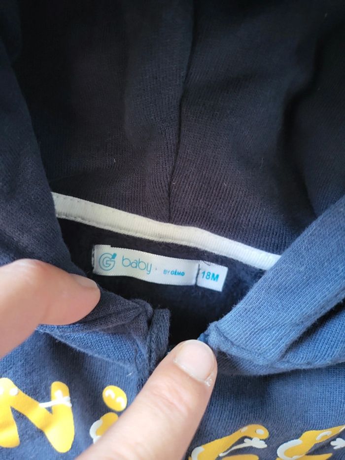 Gilet inscription "Nice day" 18mois bébé gemo comme neuf - photo numéro 3