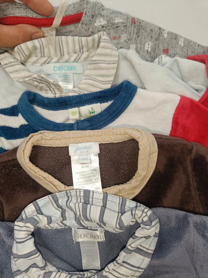 Lot de 5 pyjamas garçon taille 6 mois - photo numéro 8