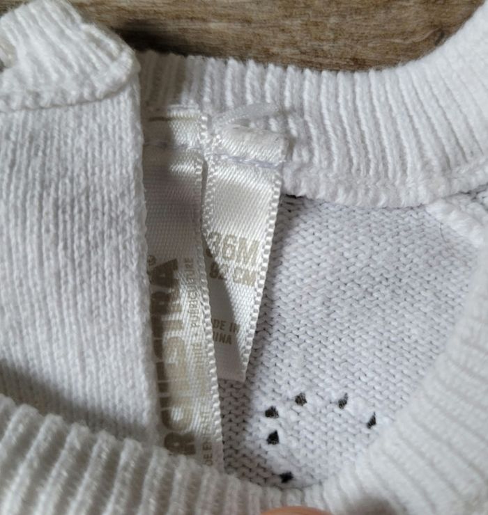 Ensemble pull à cœurs et pantalon coupe paperbag taille 36 mois - photo numéro 5