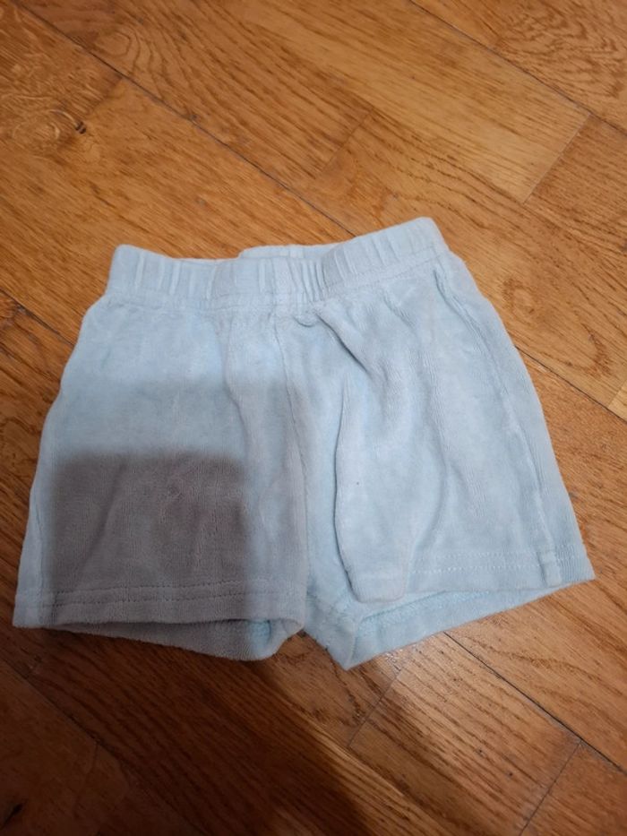 Short bleu garçon