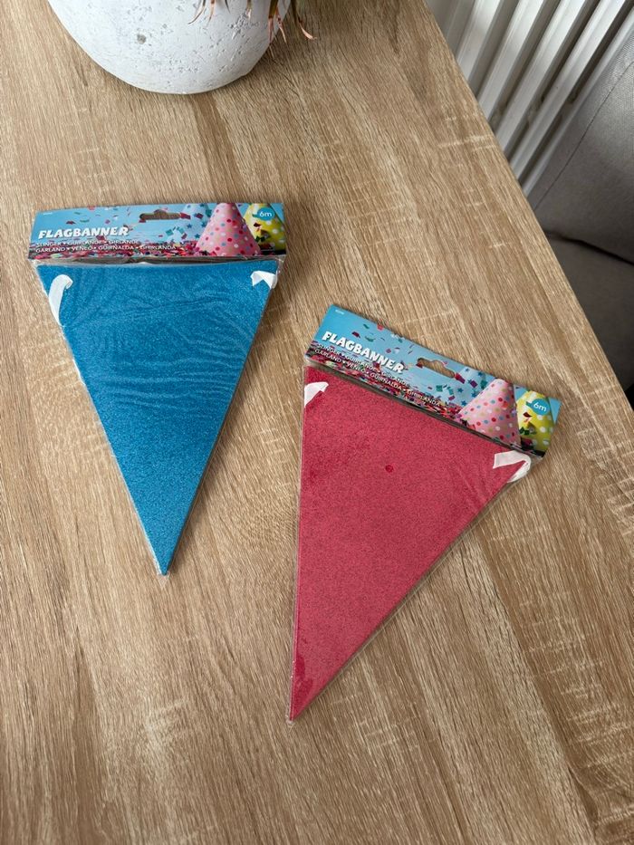 Banderole guirlande pour gender reveal fille ou garçon neuf