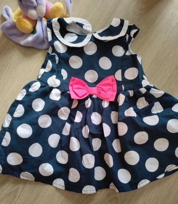 Robe sans manches été doublé voile 0/3M