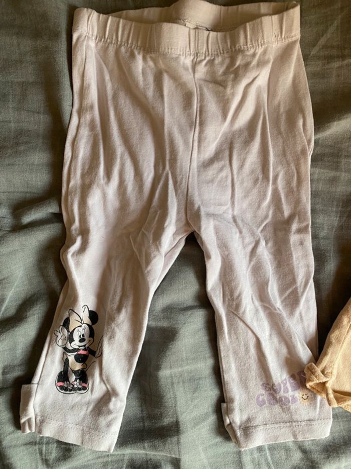 Lot minnie ensemble plus legging 24 mois - photo numéro 2
