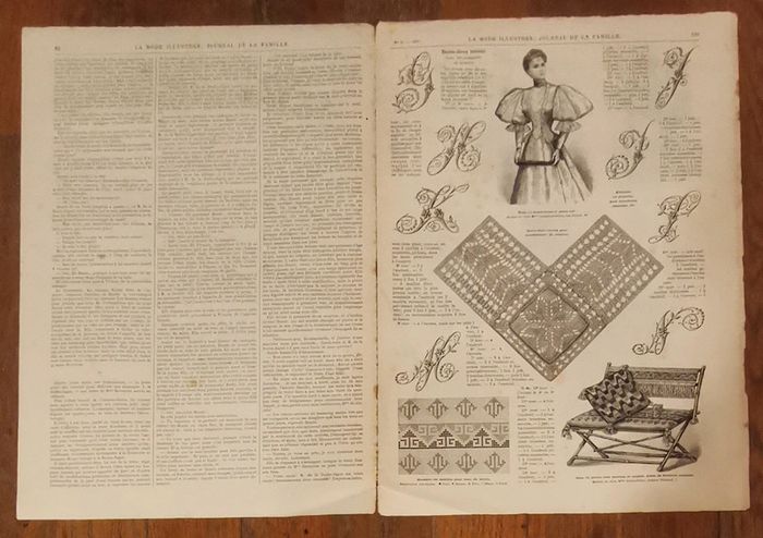 Journal la mode illustrée supplément 26 mai 1895 N°21 vintage - photo numéro 2