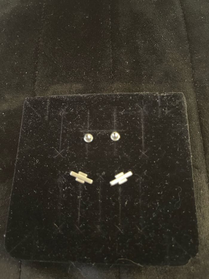 boucles d’oreilles argentées - photo numéro 2