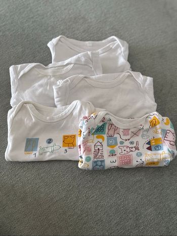 Lot de 5 bodies bébé