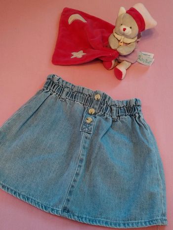 Jupe jean  taille élastique 104cm