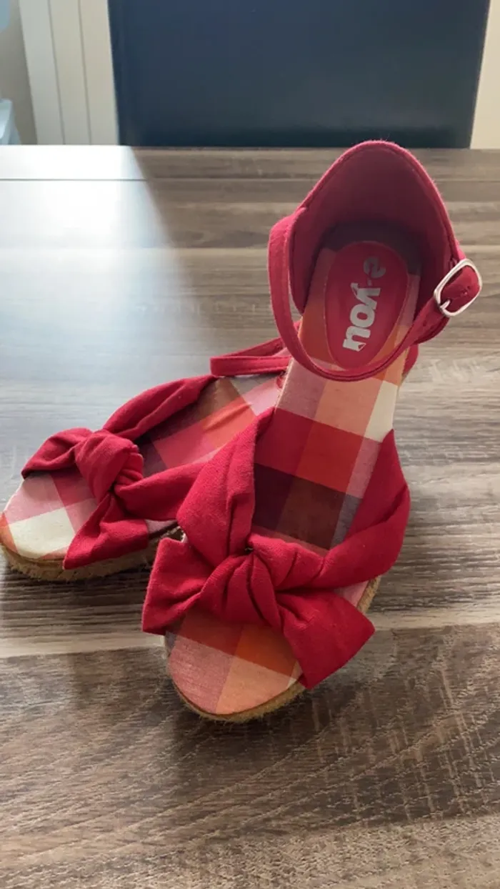 Sandales toile et corde