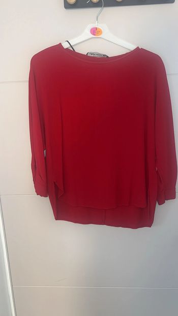 Blouse légère bordeaux Zara – Taille S